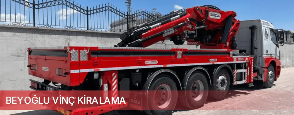 Beyoğlu İlçemi Vinç Kiralama